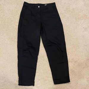 Banana Republic Women’s The Weekender Barrel-Leg Pant, Black, Size 6 Long